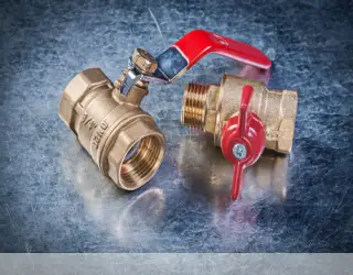 Кран металлический фланцевый